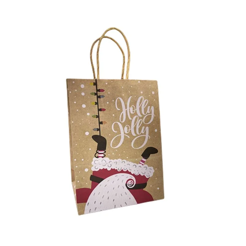 Импортируйте 110 г Kraft Paper Shopping Bag Christmas Existing Bags for Акция в подарок