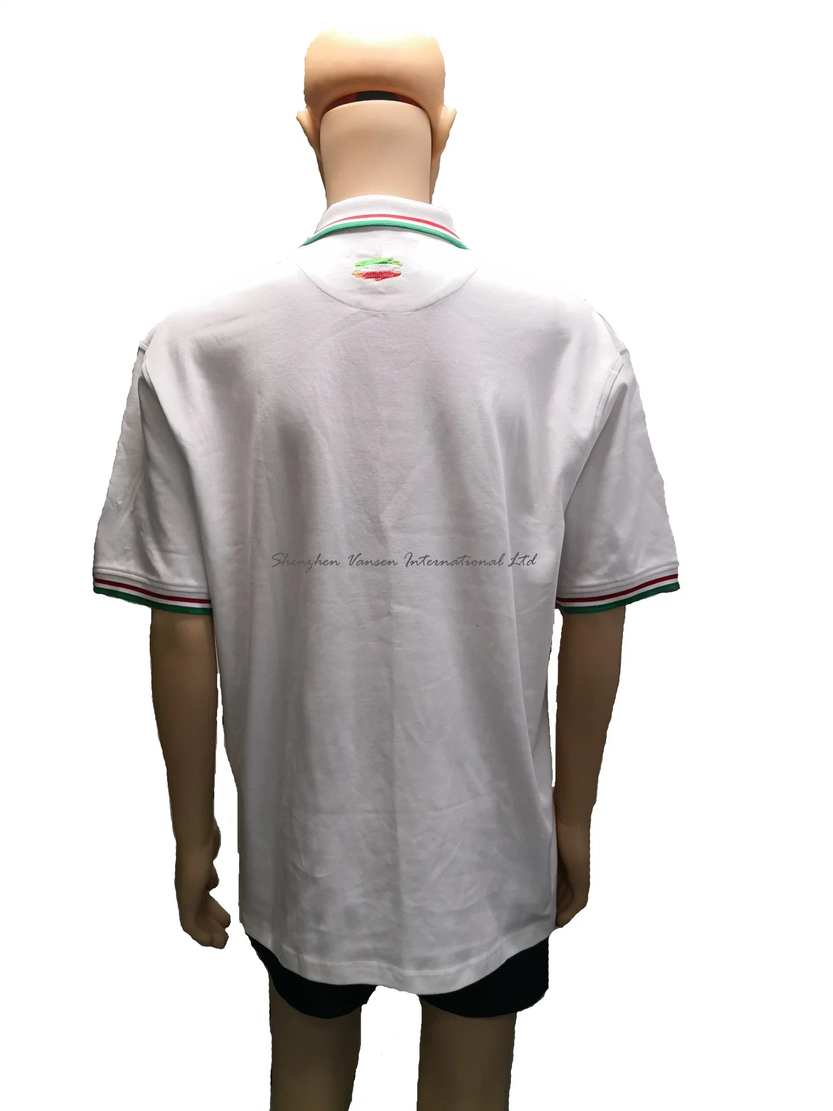White Polo Shirts with Embroidery Logo