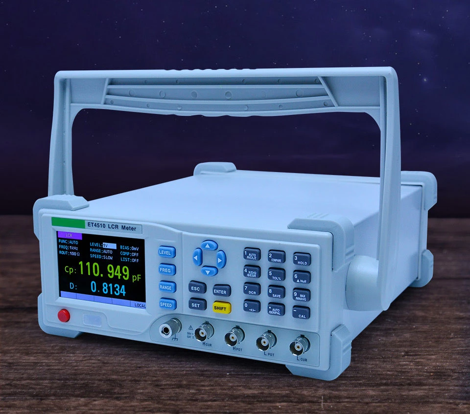 Medidor de capacitancia de impedancia de impedancia de capacitancia de sobremesa de puente digital LCR Medida