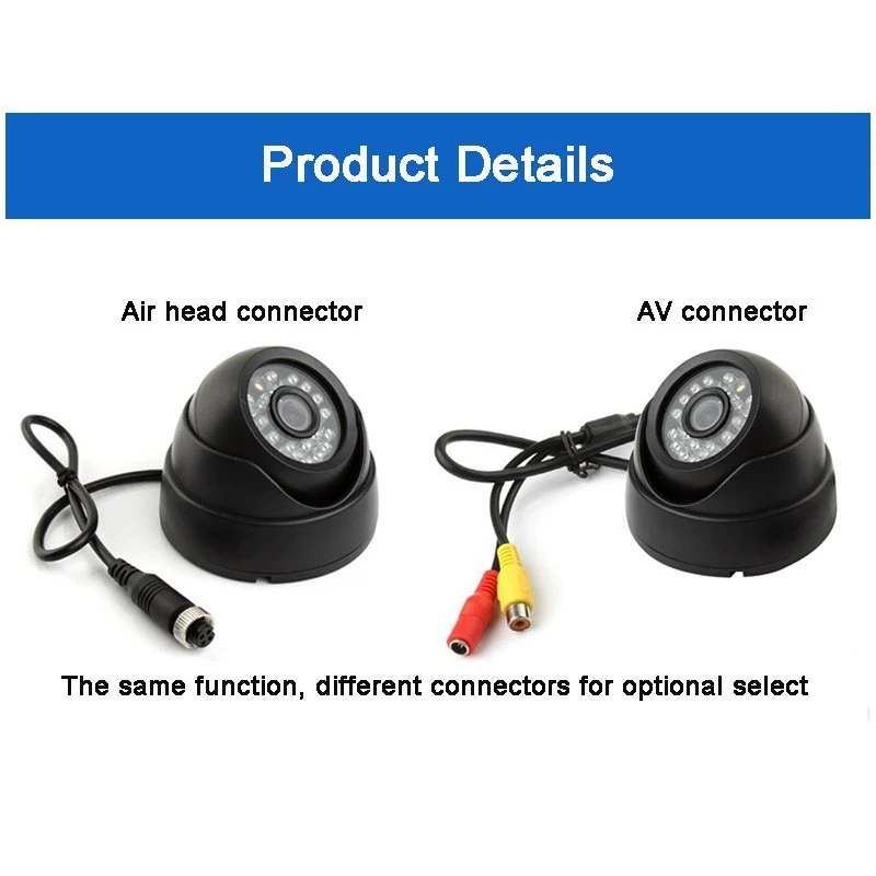 Wardmay Hight Definition Night Vision Infrared Indoor Dome Car CCTV Camera