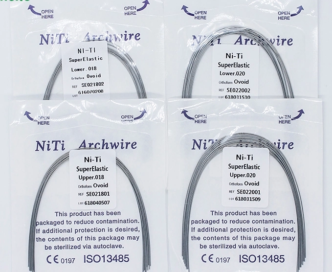 Dental Orthodontic Coated Colorful Niti Arch Wire with CE