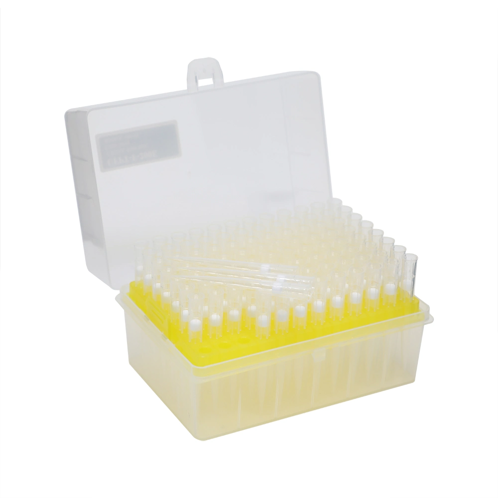 Pipette Tips Filter Disposable Medical Supplies Lab Low Retention Pipette Tips 10UL Plastic CE Ultraviolet Light Manual 2 Years