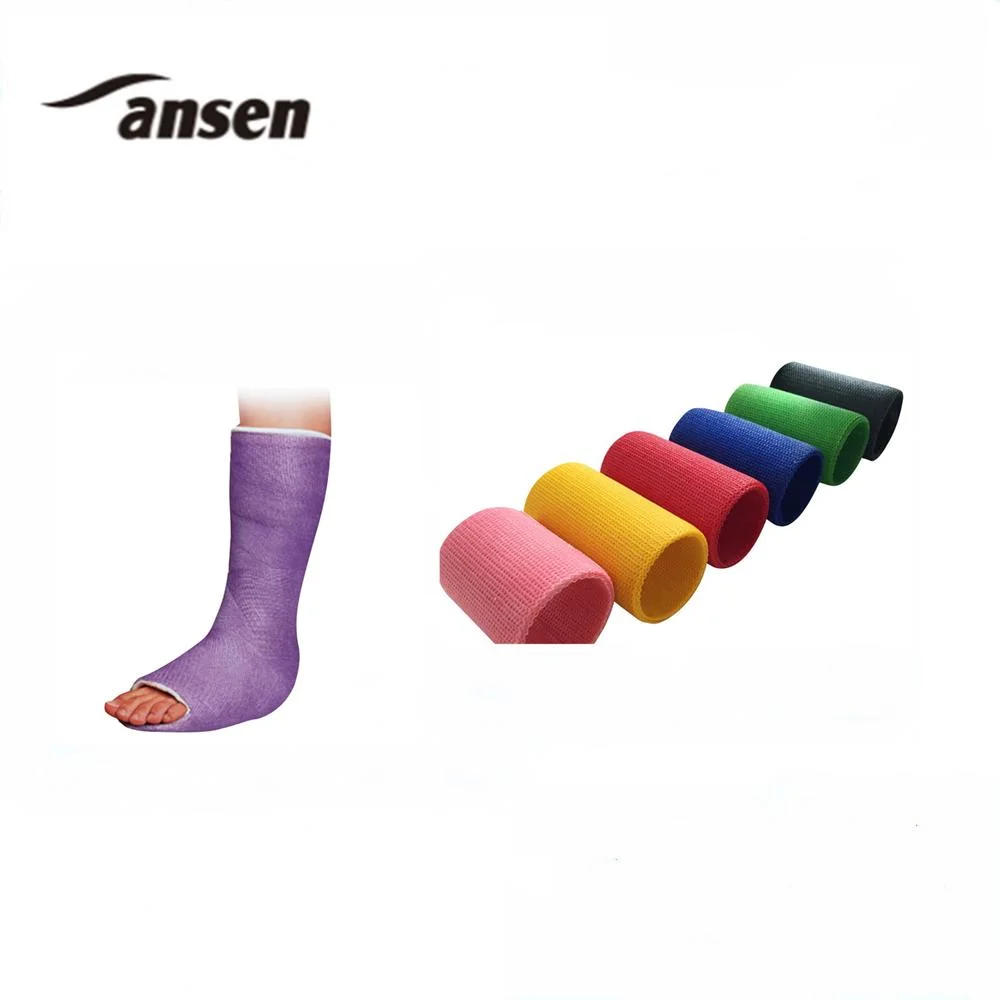 Water Activated Polyurethane Colorful Waterproof Resin Surgical Bandage Roll Orthopedic Casting Tape