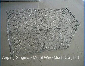 2X1X1m Galvanized Wire Mesh Gabion/Gabion Box/Gabion in Anping Factory