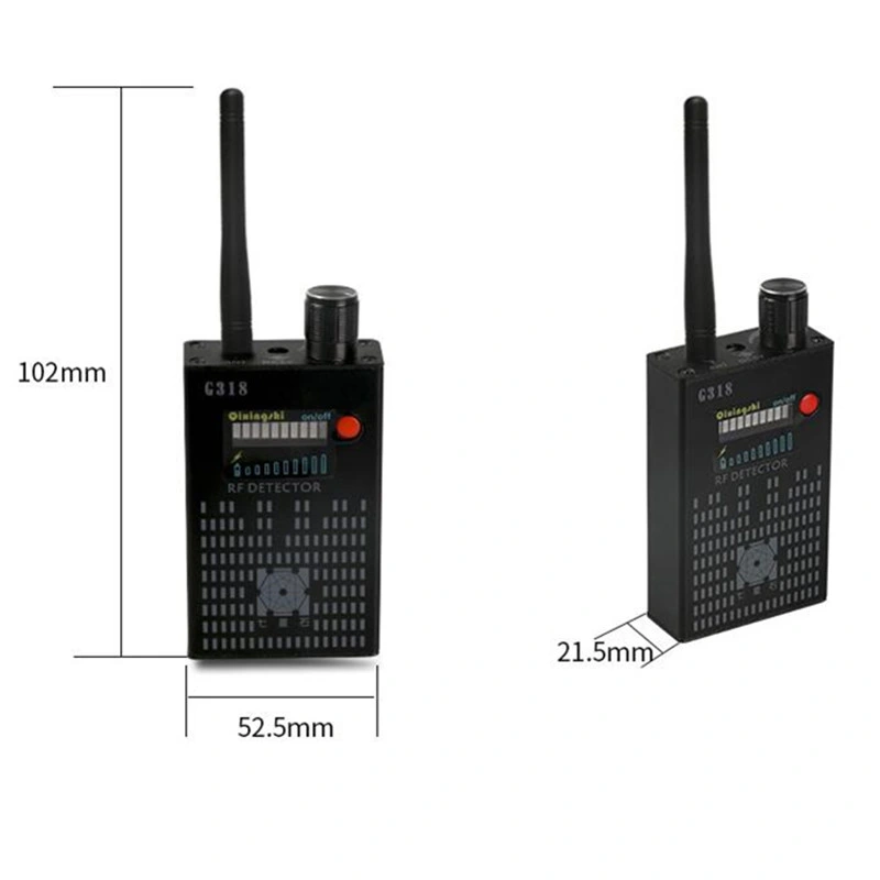 G318 Lecteur RF sans fil Bug anti espion Lentille de caméra mobile d'alarme de détecteur de signal RF