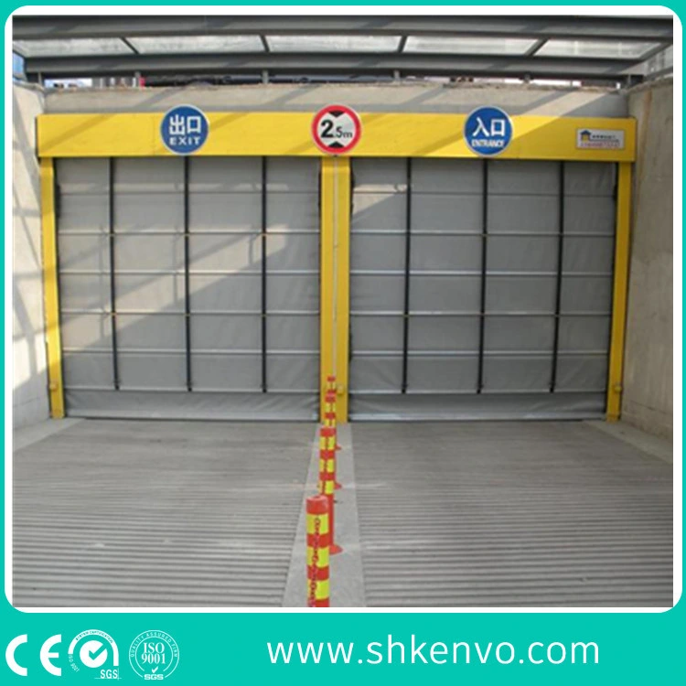 Industrial Large High Speed Fabric Folding up Doors for Factory