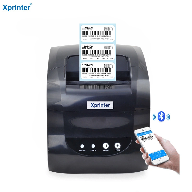 Xprinter XP-365B Impresora térmica de códigos de barras de 80 mm con conexión USB+LAN, Bluetooth y WiFi