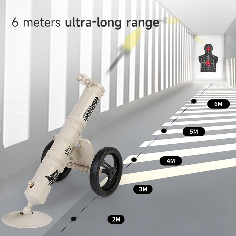 Crianças de 2 em 1 jogo de tiro de pistola Argamassa Bullet programável de brinquedo Launcher Modelo Militar Máquina de bolha Eléctrico de foguete de brinquedos para crianças