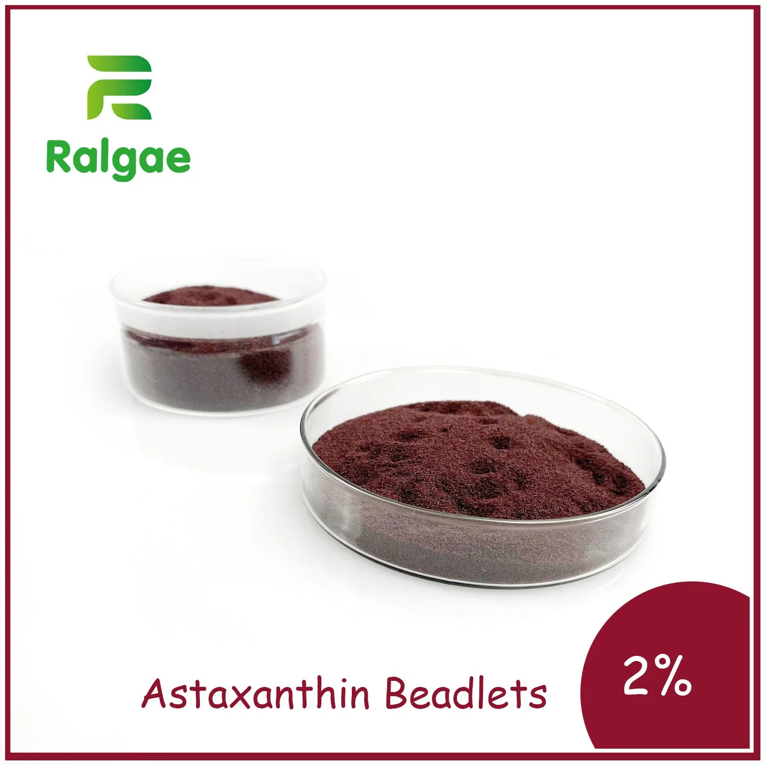 astexanthin Beadlets 2 ٪ باردة المياه Soluble المواد الغذائية المضادة للأكسدة الصحة الغذائية التغذية