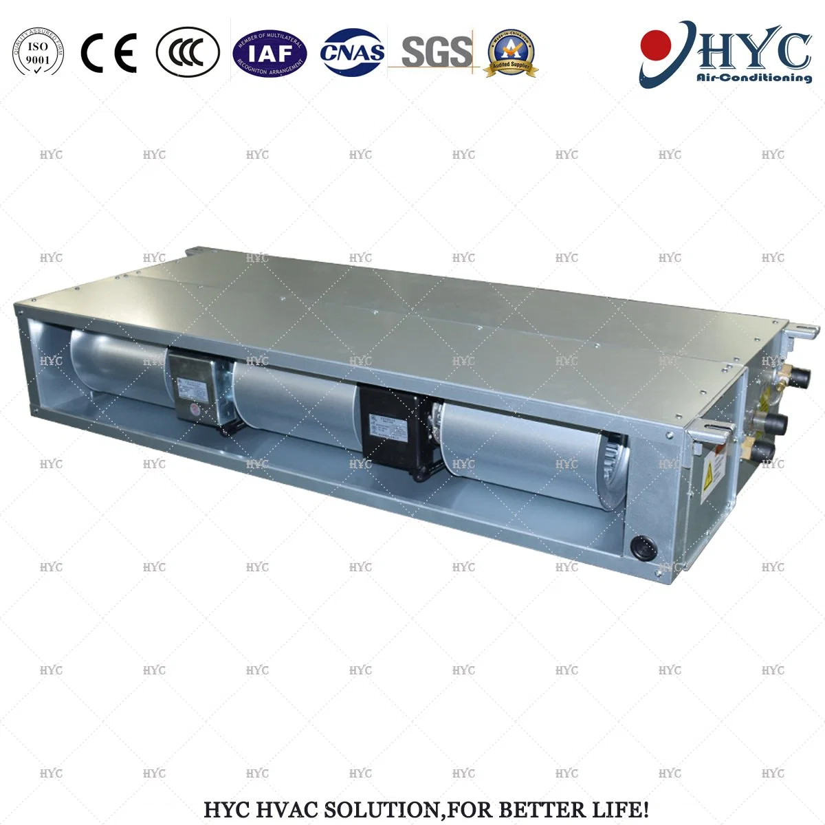 Commercial Horizontal DC Motor Duct Fan Coil Unit