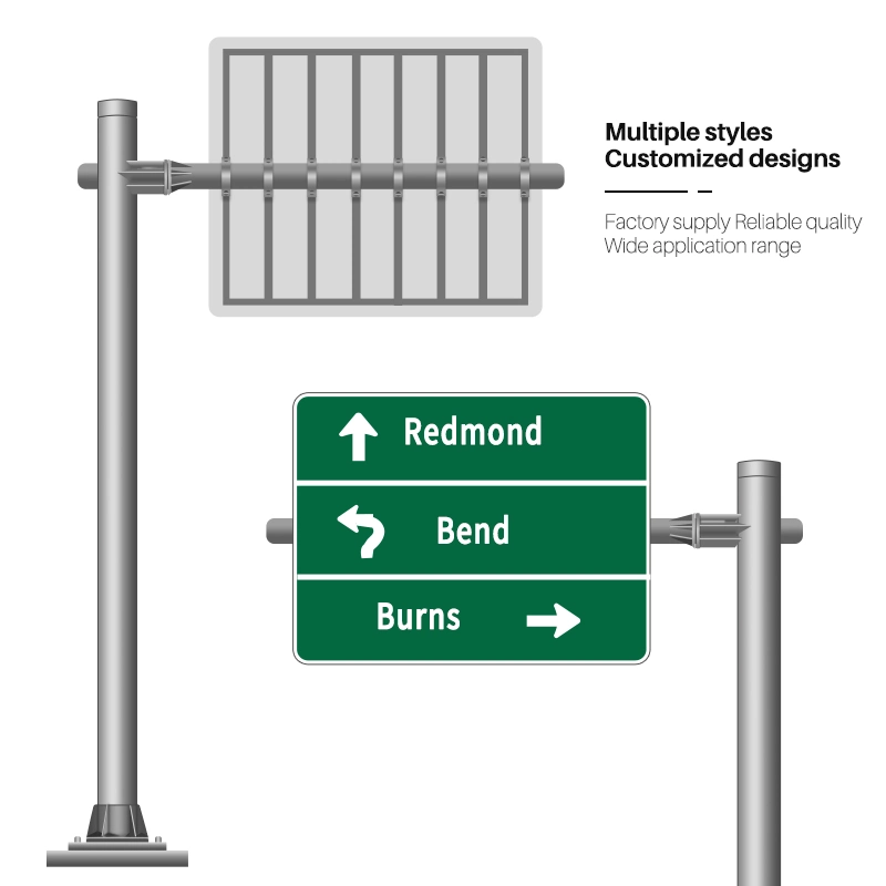 Hot Selling Double Arm 5m Outdoor Steel Post L-Shape Sigle Arm Traffic Pole