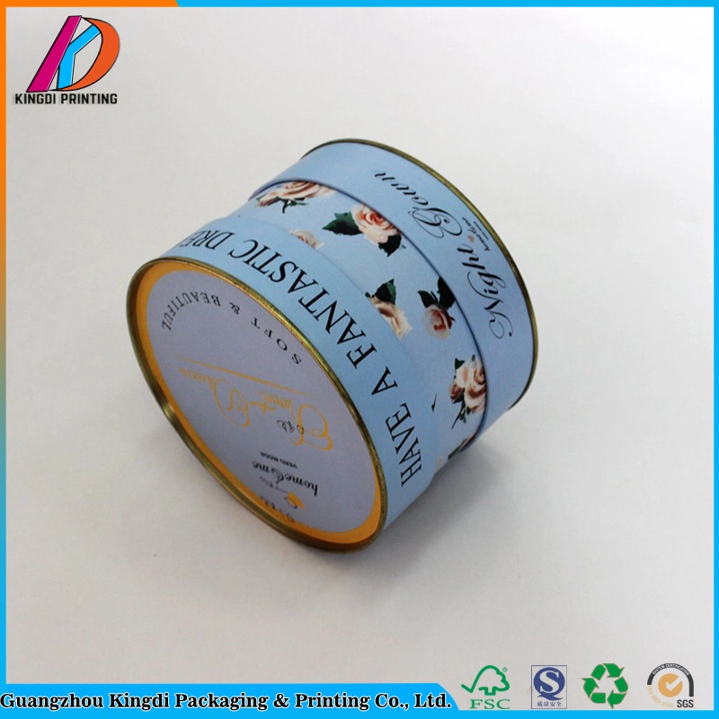 Full Color Printing Biodegradable Cardboard Paper Tube Custom Cosmetic Box