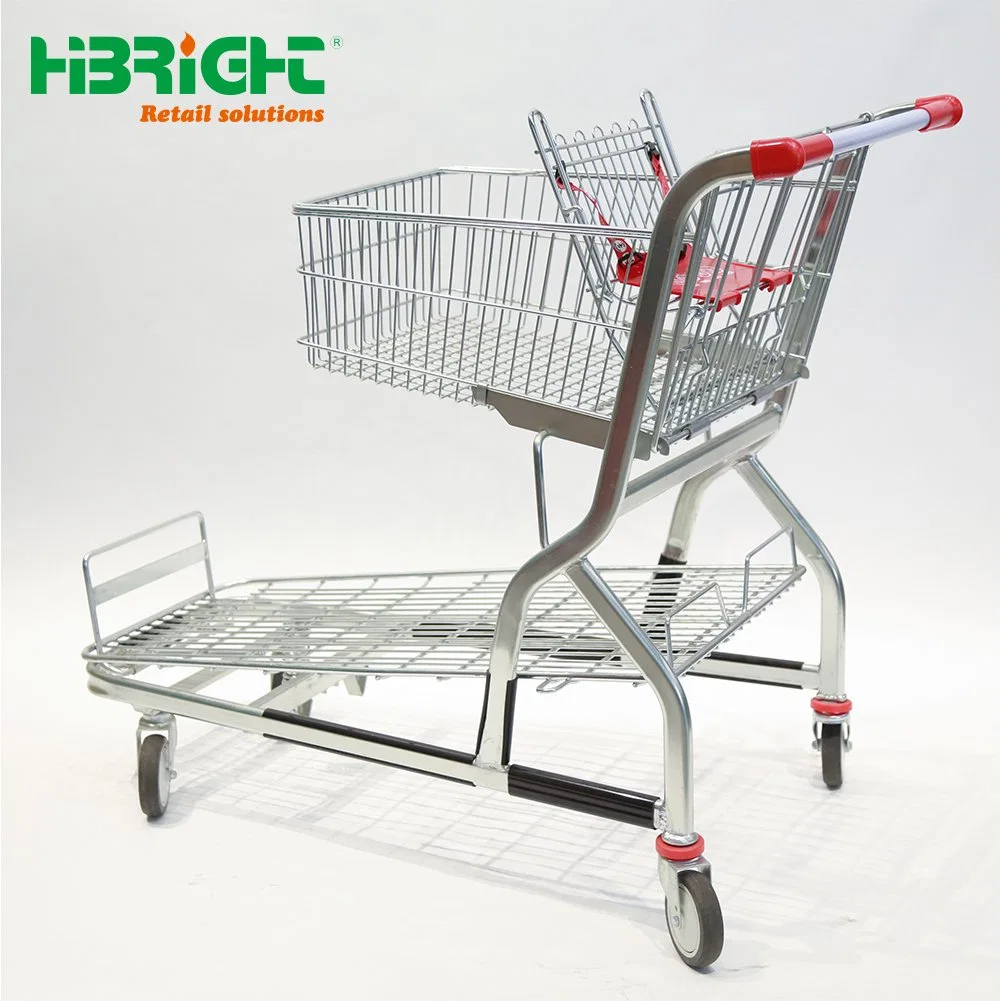 Nuevo diseño de logística de almacén Trolley con cesta