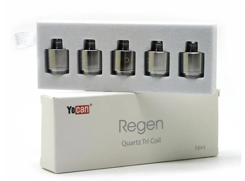 معالج Yocan Regen الأصلي مزود بقلب استبدال الملف QTc في Regen مجموعة تطوير زائد مجموعة 5PCS/Pack أصلية 100%