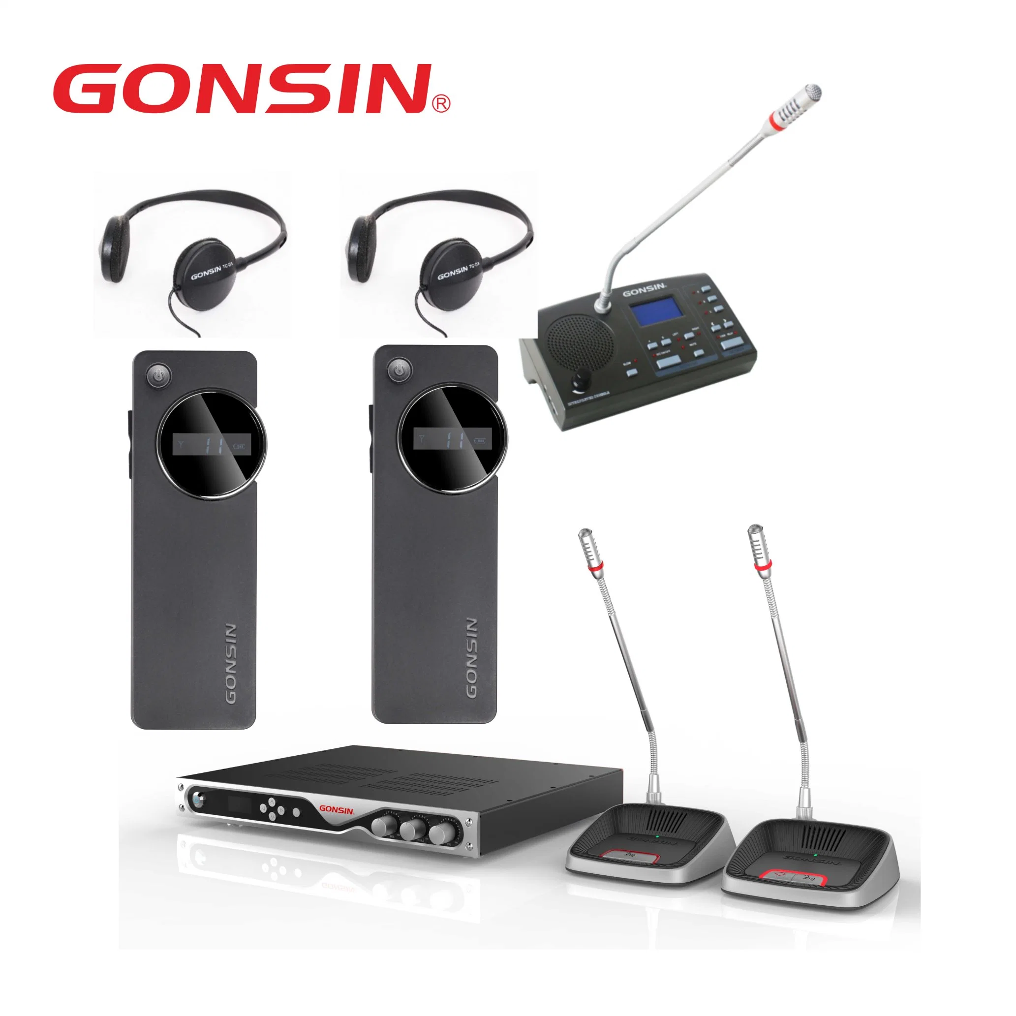 Conference Equipment for Microphone System Translate Professional of Sound Simultaneous Translation Kit Translater Wireless