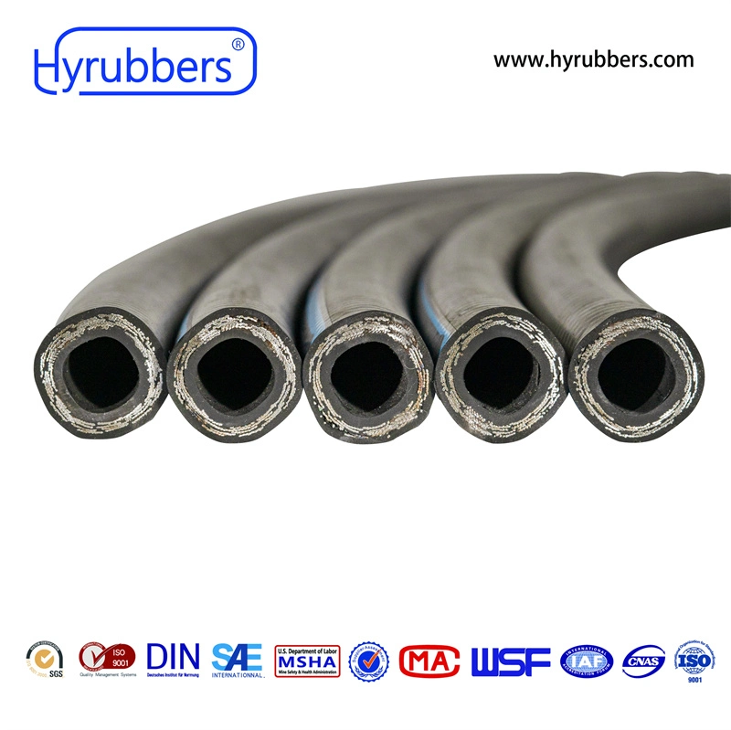 Flexible Steel Wire Braided Oil Resistant Hydraulic Rubber Hose R2at/2sn