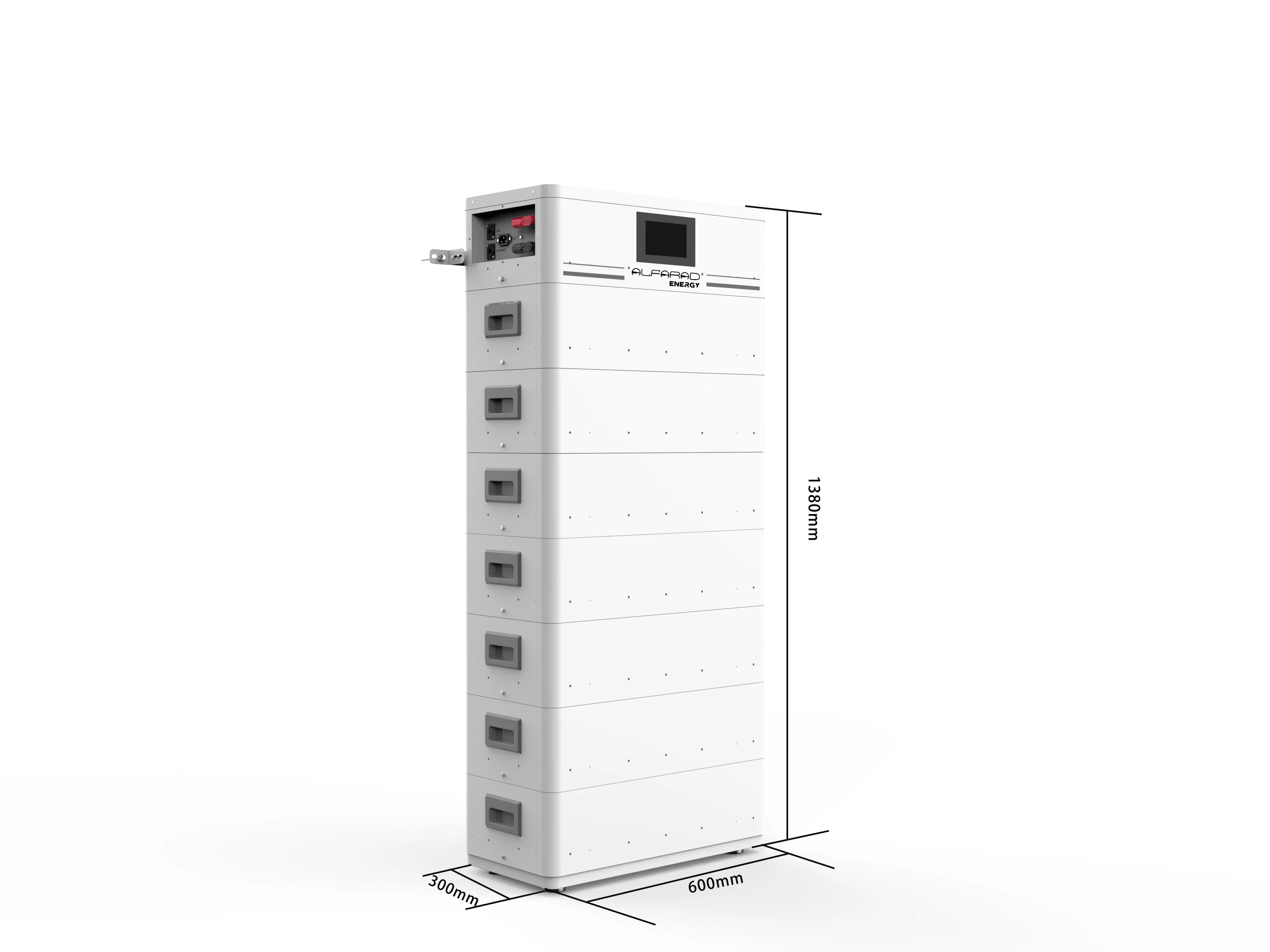 Alta tensión de 52ah 51,2V 102V 204V 306V 408V LiFePO4 Batería de iones de litio para el hogar sistema de almacenamiento de energía solar