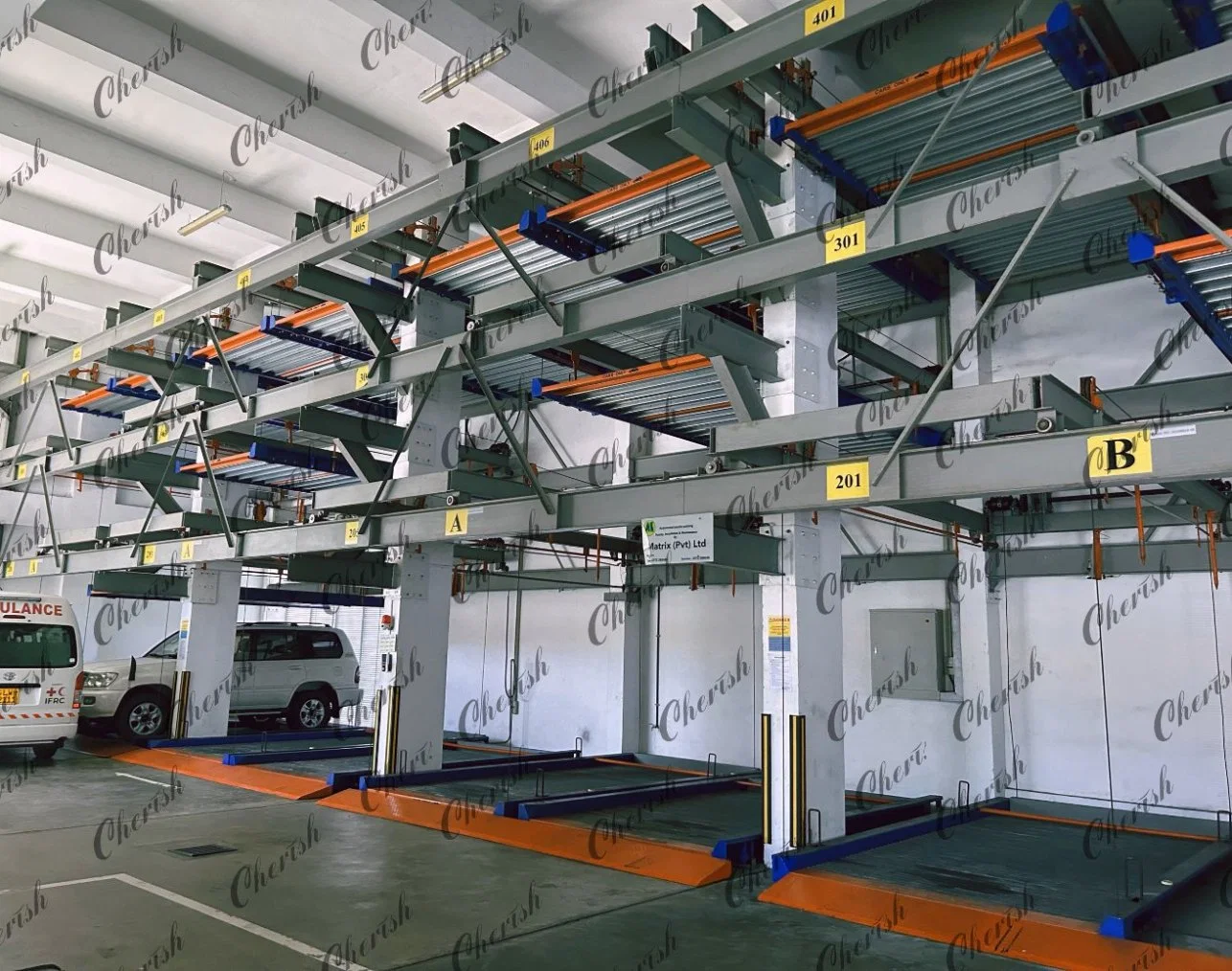 Sliding and Lifting Multi-Level Intelligent Mechanical Auto Car Parking System