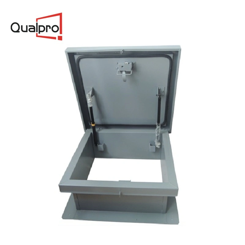 Zinc plated steel slam latch Roof Access Hatch with Gas Cylinder