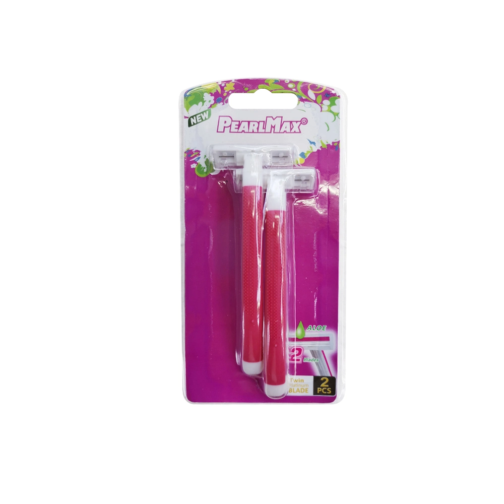 Pink Color Hot Selling Sweden Stainless Steel Blade Lady Razor