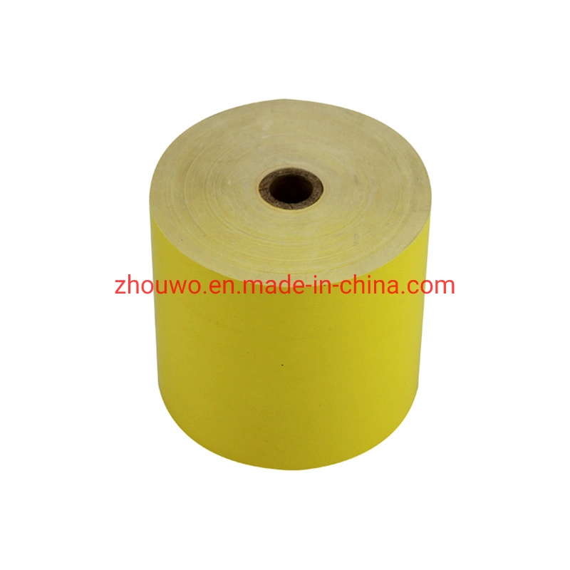 Custom Thermal Paper Colors 80mm Yellow Colored ECG Thermal Fax Paper Rolls