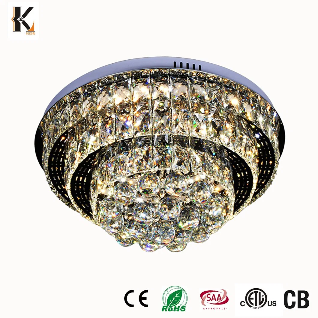 Wholesale/Supplier Modern Home Indoor Crystal LED Ceiling Light for Bedroom Living Room Hotel