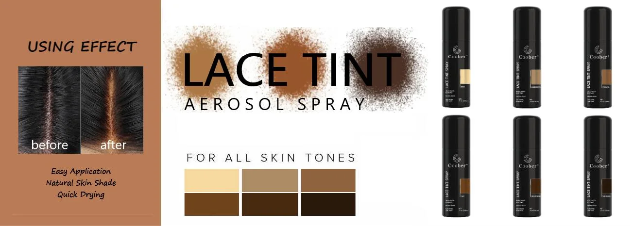 Amazon Hot Sell Medium Brown Lace Tint Spray für Spitze Perücken Maßgeschneiderte Haarverlängerungen Tool Schönheit Versorgung