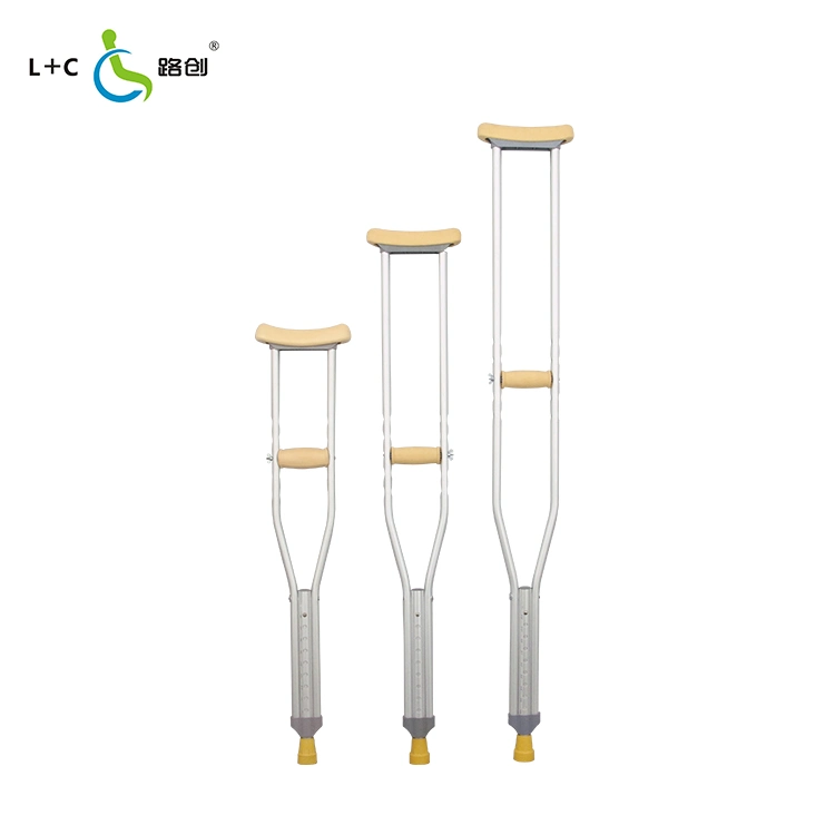 Manufature Light Weight Adjutable Underarm Crutch Walking Cane for The Elderly