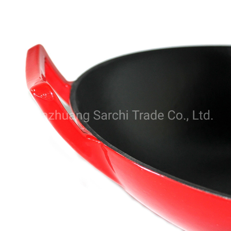 Fundición de hierro Pan cocina de gas Wok chino