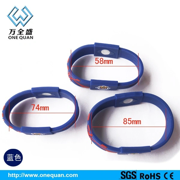 China precio de fábrica Pulsera de silicona con grabado láser brazalete ajustable