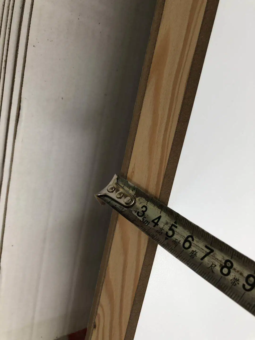 PVC beschichtete MDF Holztür mit wasserdichtem PVC-Rahmen für Projekt