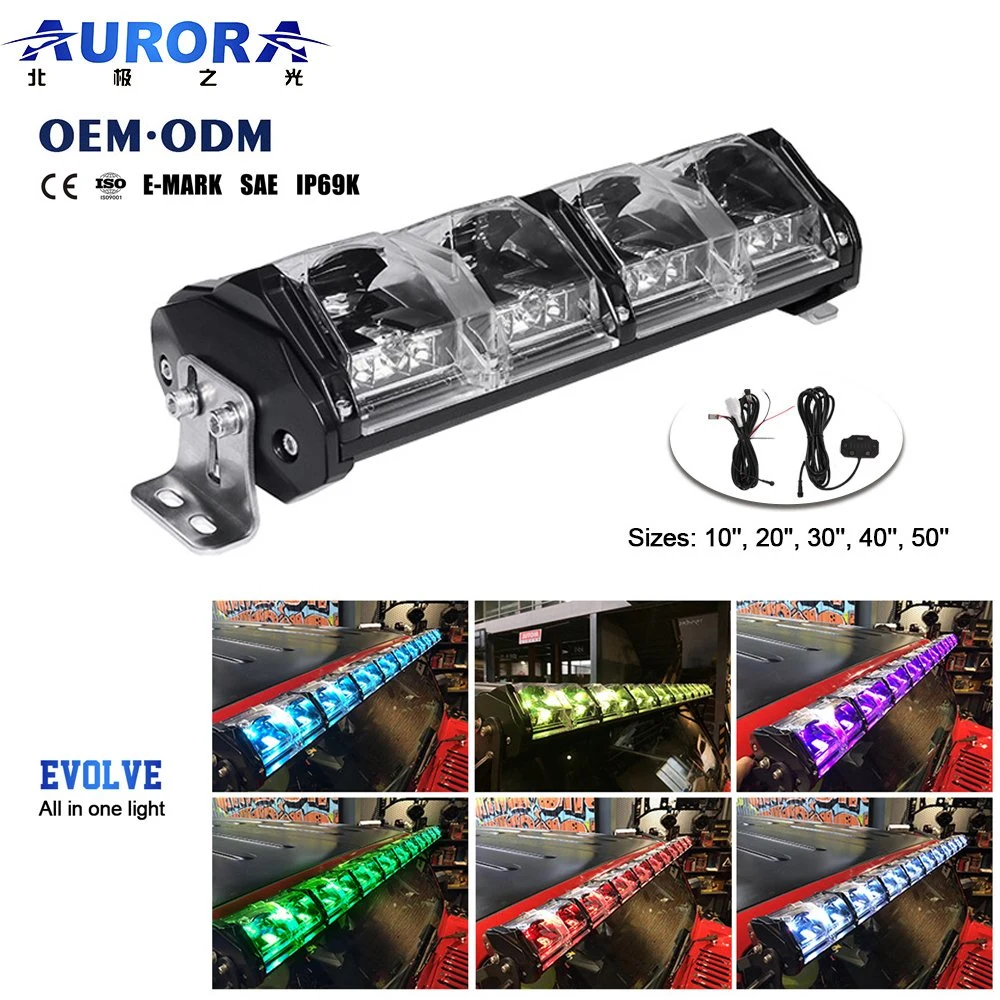 Aurora Evolve Offroad LED Light Bar Colorful RGB LED Lightbar