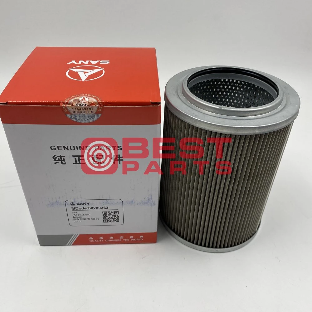 Excavator Spare Parts Hydraulic Filter 60200363 for Sany Sy195-9