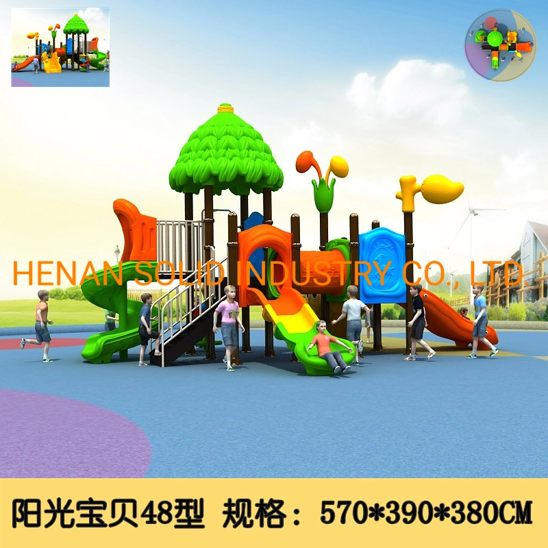 Children Outdoor Plastic Slide Sets Backyard Kids Amusement Park