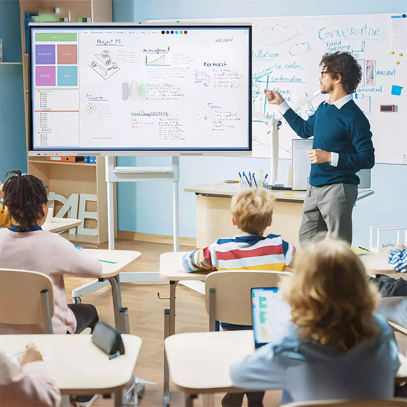 85-Zoll-Smart-LCD-Display mit 4K Windows-Betriebssystem und 20 Touch Points Interaktives Whiteboard für die Classoom University