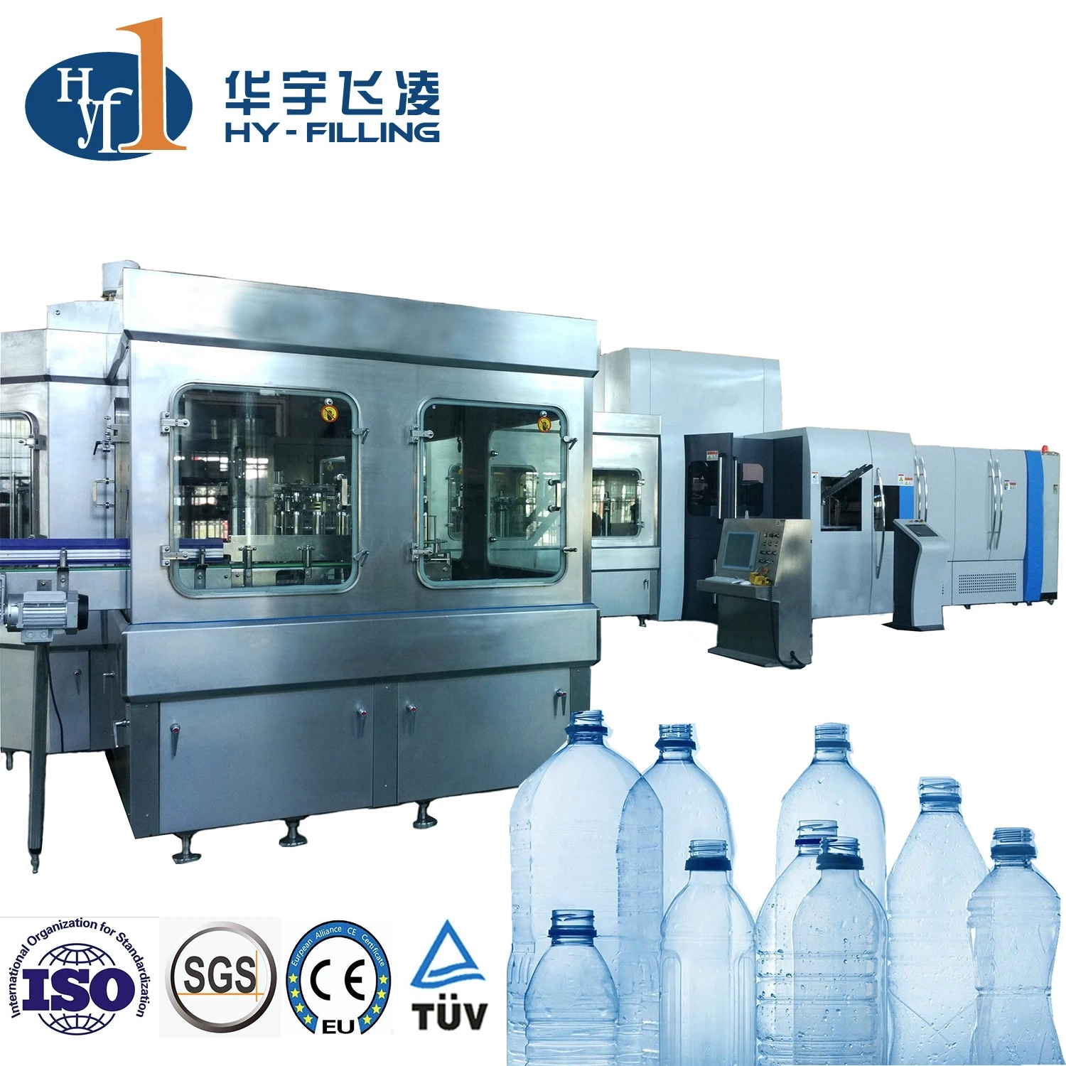 Fully Automatic Rotary Blow Moulding Machine Pet Bottle Pure/Mineral/Drinking/Still Water/Juice/CSD Combi Block Combibloc Blowing Filling Capping Machine