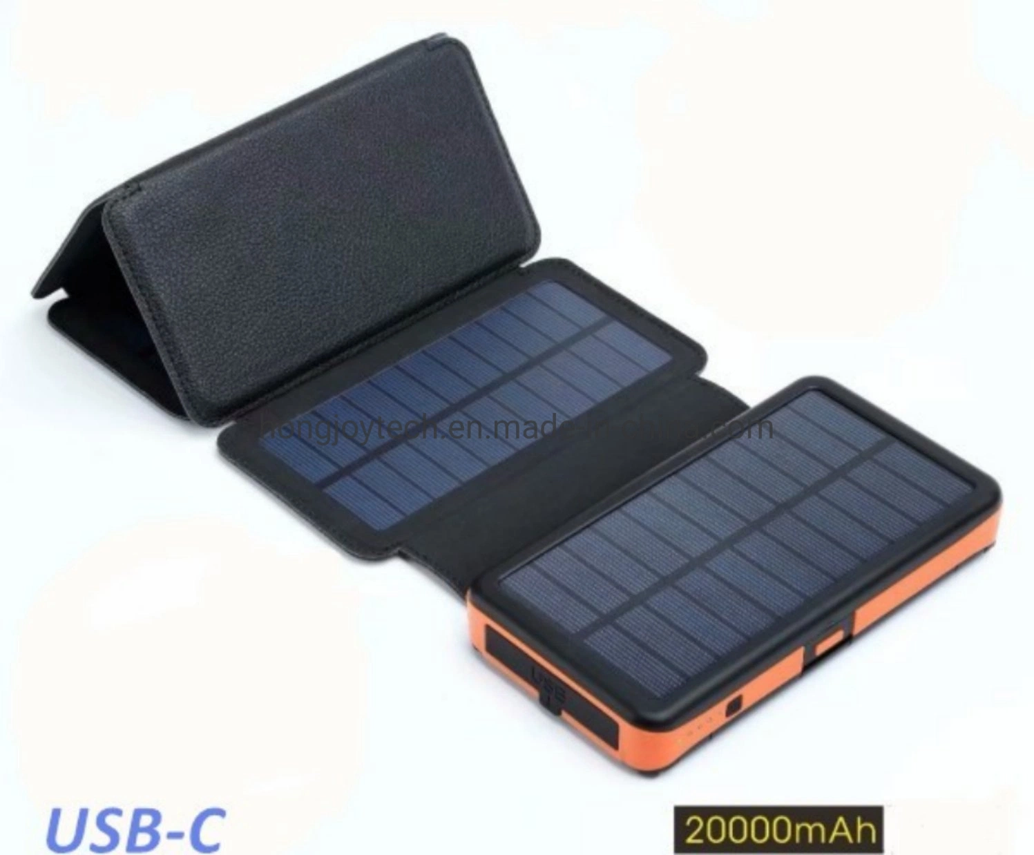 Factory Hot Sale Power Bank Outdoor Portable Solar Phone Charger with LED Light, External Emergency Battery Pack 10000mAh 16000mAh Wireless Foldable Solar Panel