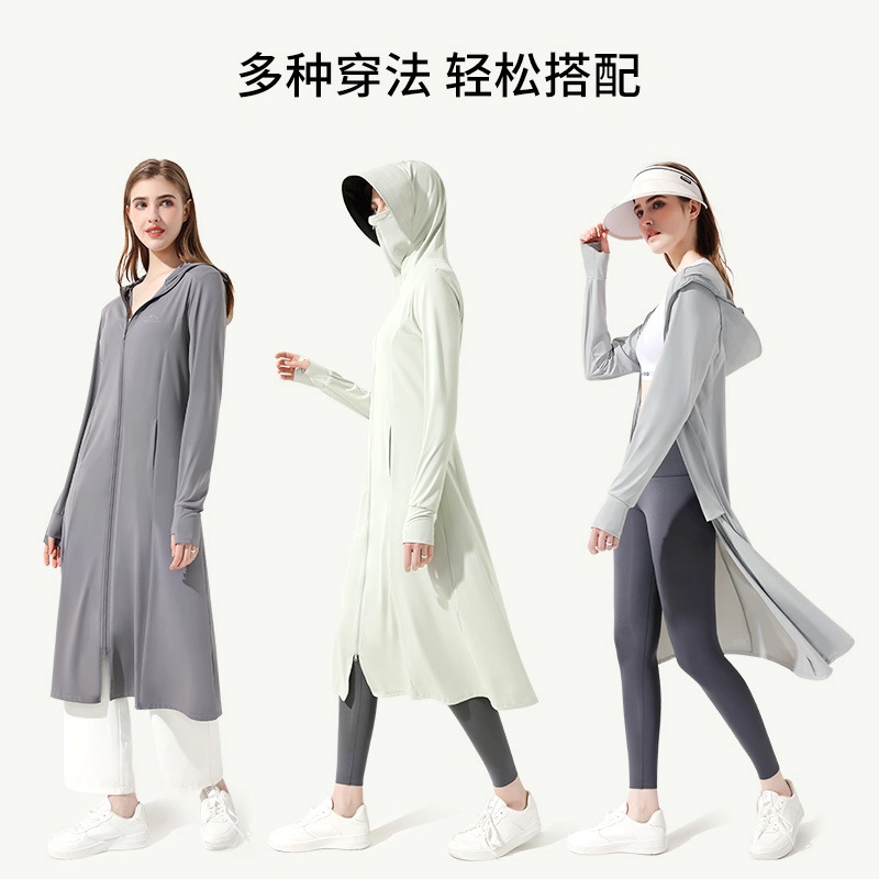 Summer Original Gauze Sunscreen Clothing Women Outdoor Shade UV Protection Hooded Long