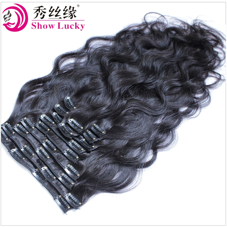 Wholesale/Supplier Cuticle Aligned Hair Factory Clip in Human Hair Extension Mongolian Kinky Curly Remy Human Hair
