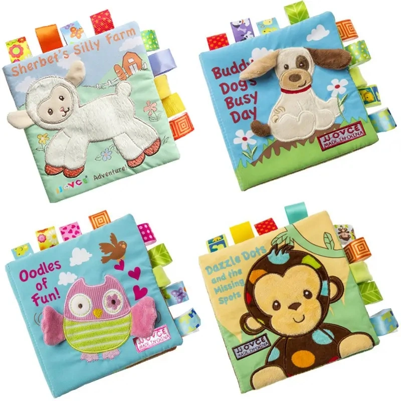 Enfants jouets de style animal apprentissage éducation mignon bébé tissu de bébé Livre