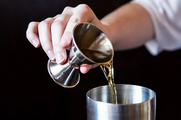 Jigger de la barra de la Copa de cóctel de filmación de la copa de vino el camarero medida mezclador para Pub