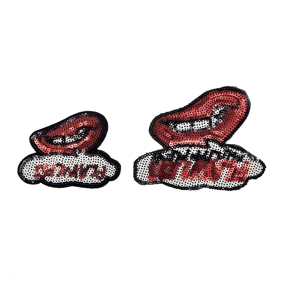 Wholesale/Supplier Free Sample Sequin Design Custom Logo Patches for Clothing