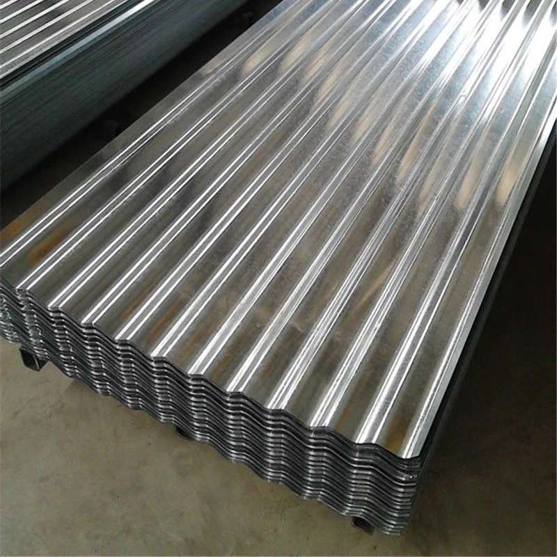 Material de construção de telhado de aço corrugado galvanizado em chapa de aço Preço de placas