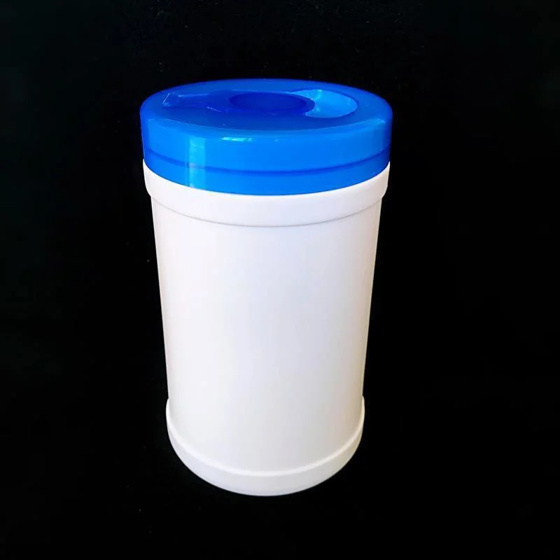 Plastic Round Wet Towel Bucket Cover Lift Wet Towel Packaging Bottle