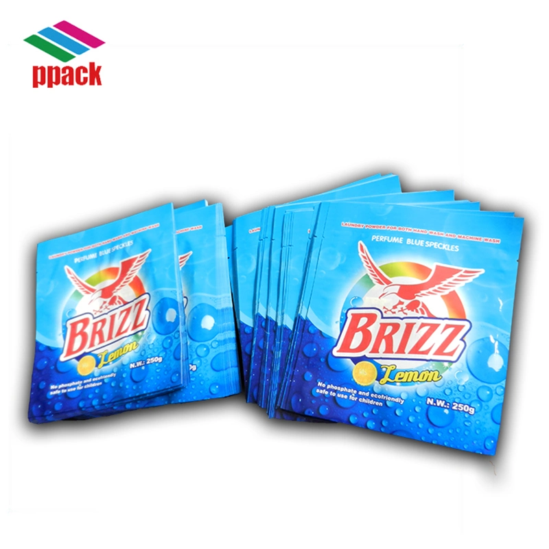 20.5cmx18cm BOPP/LDPE Lamination Three Side Sealed 250g Washing Powder Bag Made in China Package Manufacture