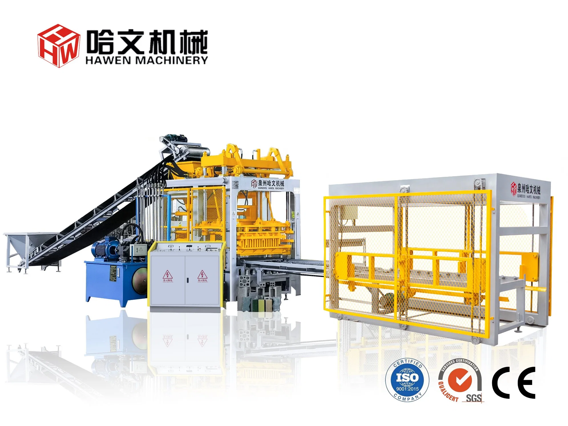 Fully Automatic Hollow Block Stock Brick Fly Ash Brick Interlocking Paver Making Machine Construction Equipment