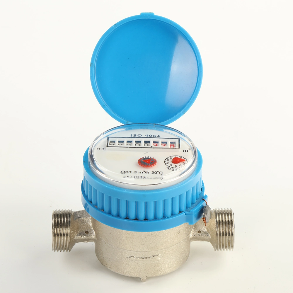 Single-Jet Dry Type Cold Brass Water Meter ISO4064 Class B R80 Water Meter