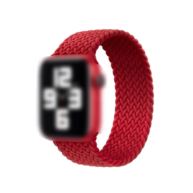 Nylon/Silikon elastische geflochtene Solo-Schleife für Apple Watch Strap/Band