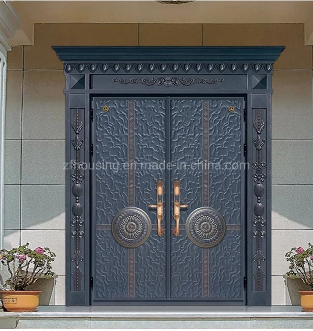 Los materiales de construcción exterior de la entrada de alta calidad de la puerta de la puerta de aluminio no estándar de Villa