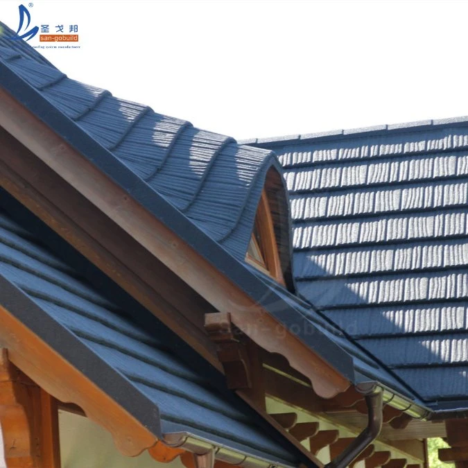 Africa Hot Selling Roof Tile Natural Stone Coated Steel Roofing Sheet Building Materials in Ghana